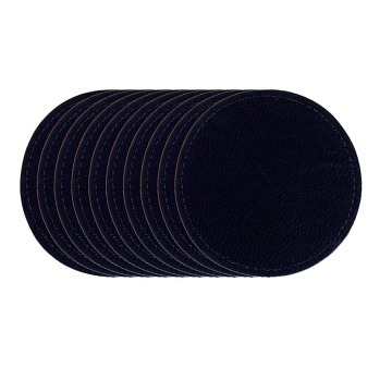 xTool Selbstklebender Kunstlederpatch - Rund - Silber Grav..