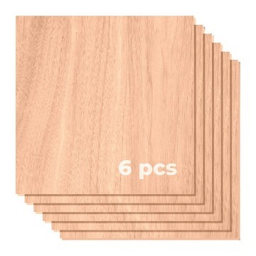 xTool Sperrholzbögen 30 x 30 x 0,3 cm - Esche - 6 Stk. 